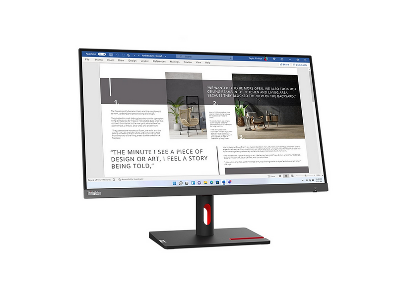 27" Lenovo ThinkVision S27i-30 - 1920x1080 (FHD) - 100Hz - IPS