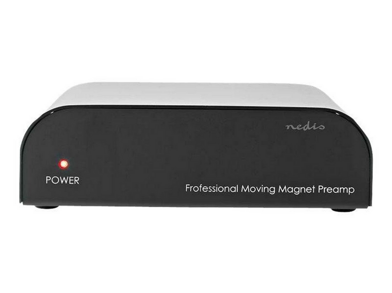 Nedis AAMP2411BK - RIAA Preamplifier (MM) - Phono-Vorvestärker - Schwarz