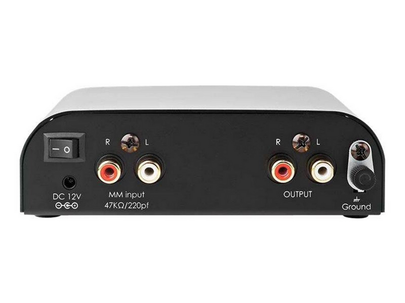 Nedis AAMP2411BK - RIAA Preamplifier (MM) - Phono-Vorvestärker - Schwarz