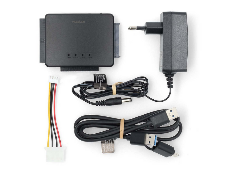 Nedis Hard Disk Adapter | USB 3.2 Gen1 | 2.5 / 3.5 " | IDE + SATA | Mains