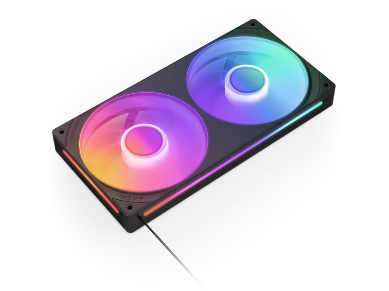 NZXT F240 RGB CORE UNIBODY - 240mm - Gehäuselüfter - 120mm - Schwarz - 30 dBA