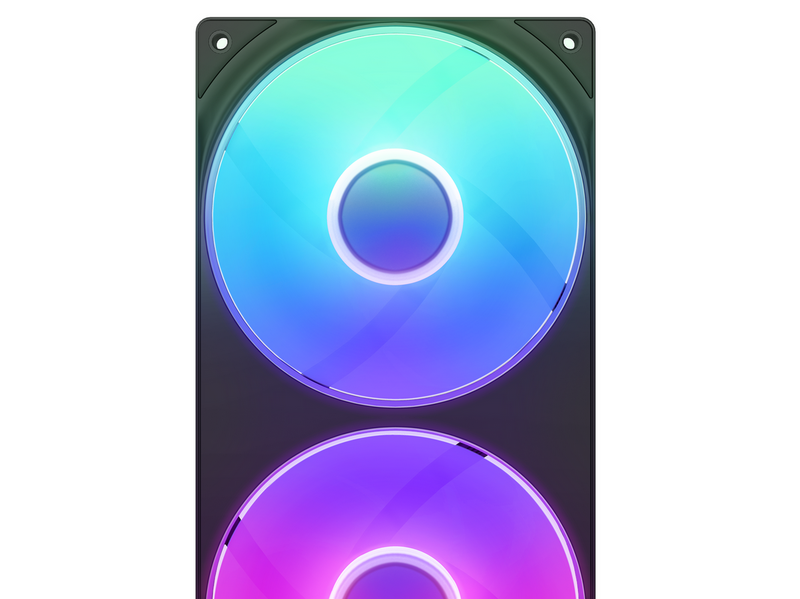 NZXT F240 RGB CORE UNIBODY - 240mm - Gehäuselüfter - 120mm - Schwarz - 30 dBA