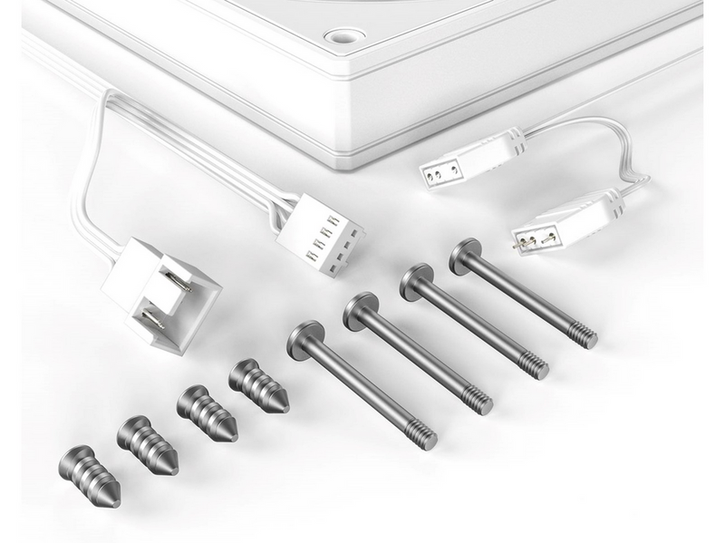ID-Cooling AS-120-ARGB-W TRIO - Gehäuselüfter - 120mm - Weiß mit