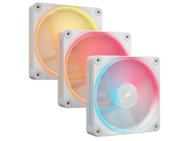 Corsair iCUE LINK LX120-R 3-pack - Gehäuselüfter - 120mm - Weiß mit
