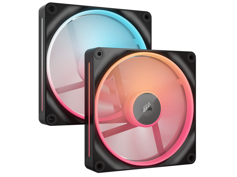 Corsair iCUE LINK LX140-R 2-pack - Gehäuselüfter - 140mm - Schwarz mit RGB LED