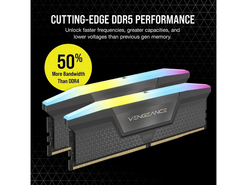 Corsair Vengeance RGB DDR5-6400 - 32GB - CL32 - Dual Channel (2 pcs) - AMD EXPO