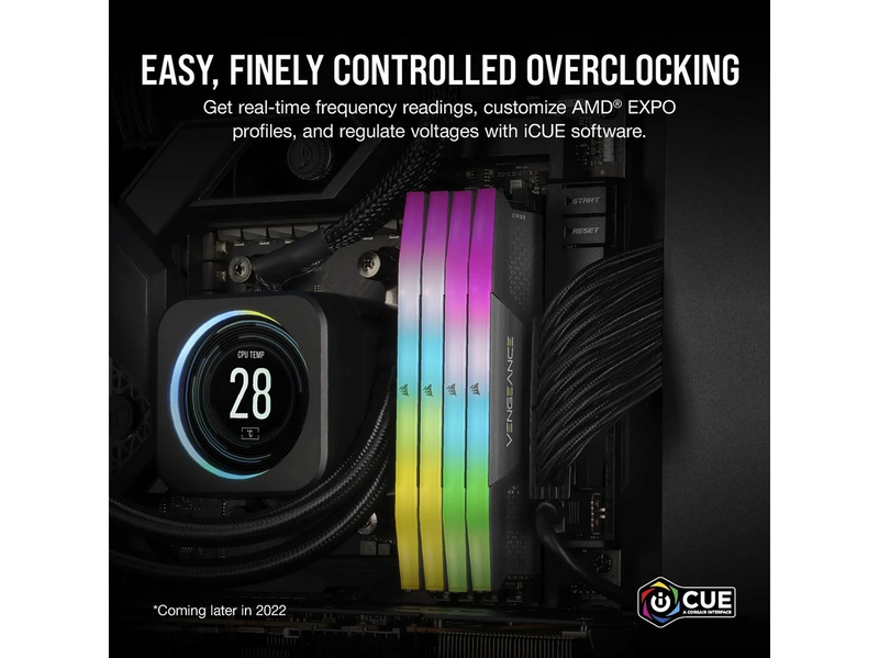 Corsair Vengeance RGB DDR5-6400 - 32GB - CL32 - Dual Channel (2 pcs) - AMD EXPO