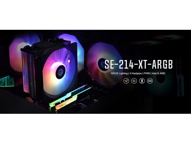 ID-Cooling SE-214-XT ARGB - CPU-Luftkühler - Max 25 dBA
