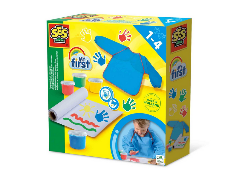 SES Creative My First - Fingerpaint set with Apron