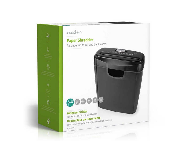 Nedis PASH112BKA4 paper shredder