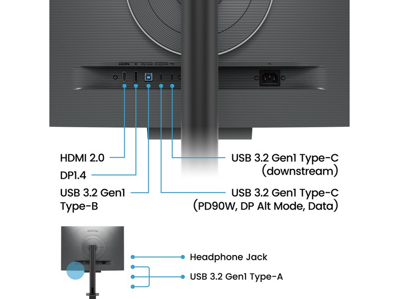 28" BenQ PD2820U - 3840x2560 - IPS - 60W USB-C