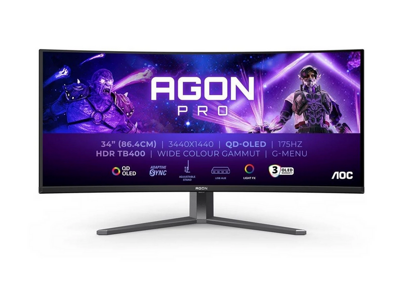 34" AOC AG346UCD - 3440×1440 (UWQHD) - 175 Hz - QD-OLED