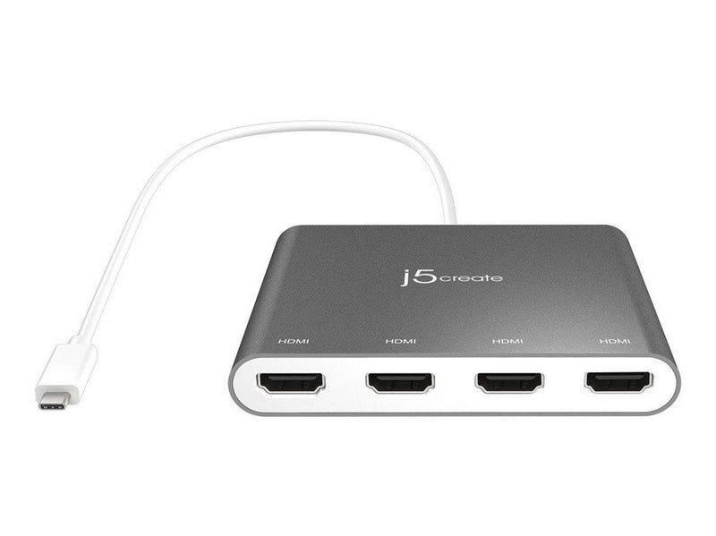 j5create USB-C to 4-Port HDMI Multi Monitor Adapter