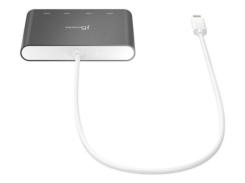 j5create USB-C to 4-Port HDMI Multi Monitor Adapter