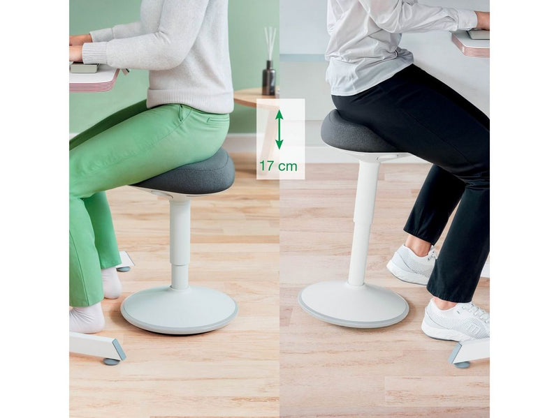 Leitz Ergo Active Sitzhocker mit Komfortsitz, Grau