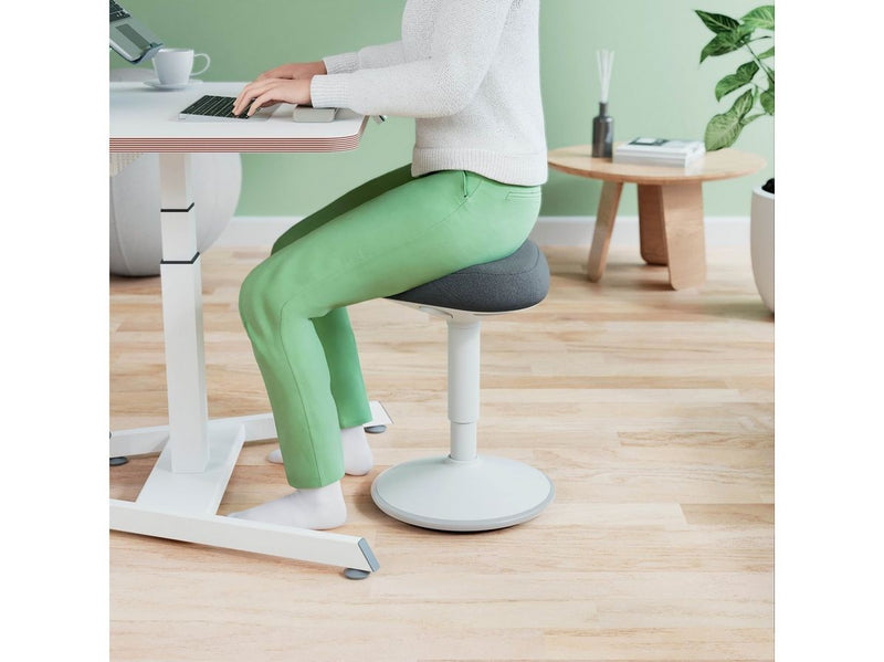 Leitz Ergo Active Sitzhocker mit Komfortsitz, Grau