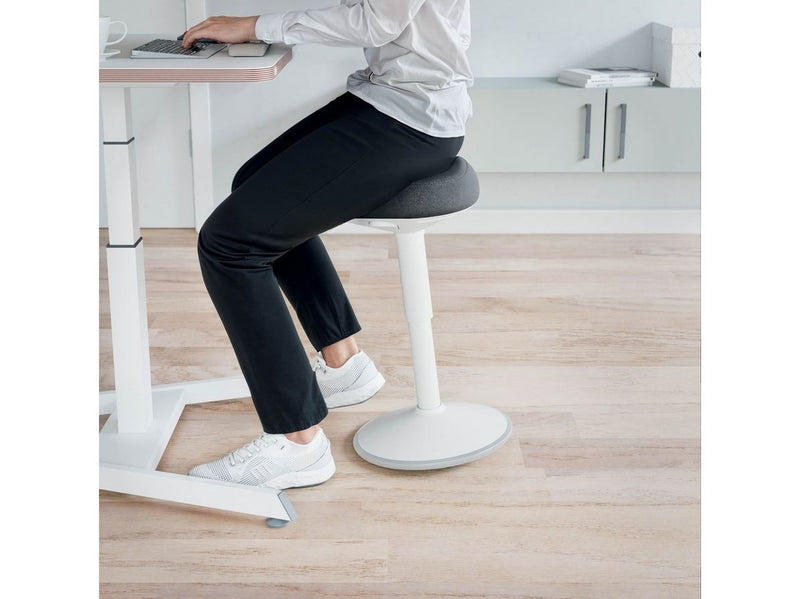 Leitz Ergo Active Sitzhocker mit Komfortsitz, Grau
