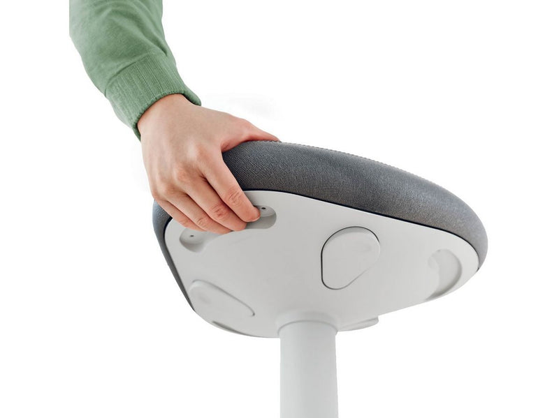 Leitz Ergo Active Sitzhocker mit Komfortsitz, Grau