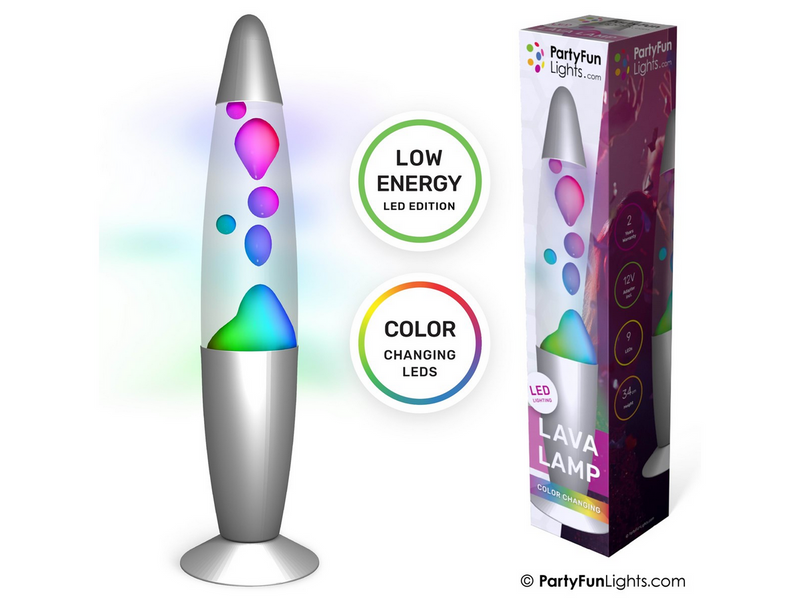 Party Funlight Lava lampe - Multifarvet H: 34cm