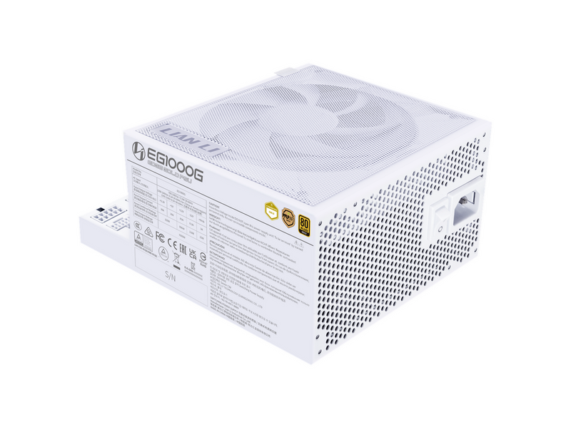 Lian Li Edge Gold 1000W White Netzteile - 1000 Watt - 120 mm - ATX 3.1 - 80