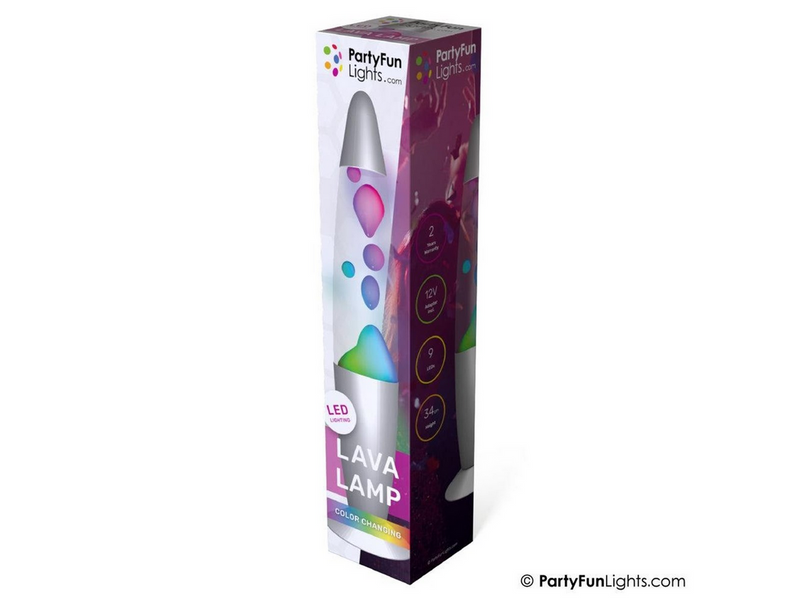Party Funlight Lava lampe - Multifarvet H: 34cm