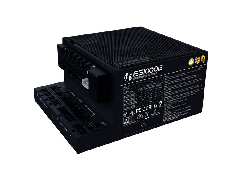 Lian Li Edge Gold 1000W Black (with USB HUB) Netzteile - 1000 Watt - 120 mm -