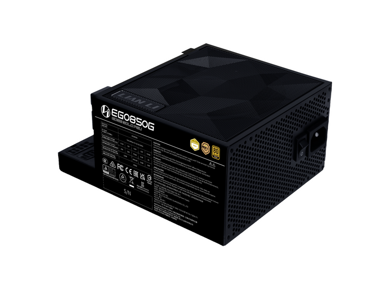 Lian Li Edge Gold 850W Black Netzteile - 850 Watt - 120 mm - ATX 3.1 - 80 Plus