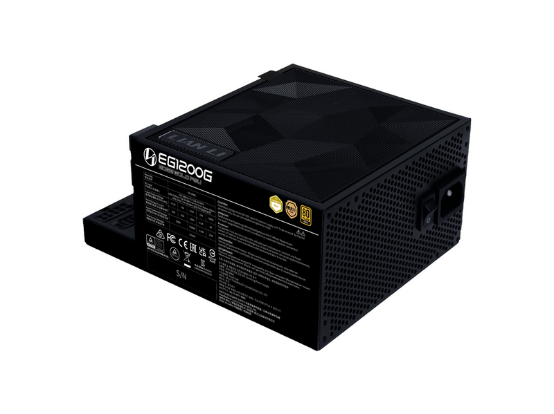 Lian Li Edge Gold 1200W Black Netzteile - 1200 Watt - 120 mm - ATX 3.1 - 80