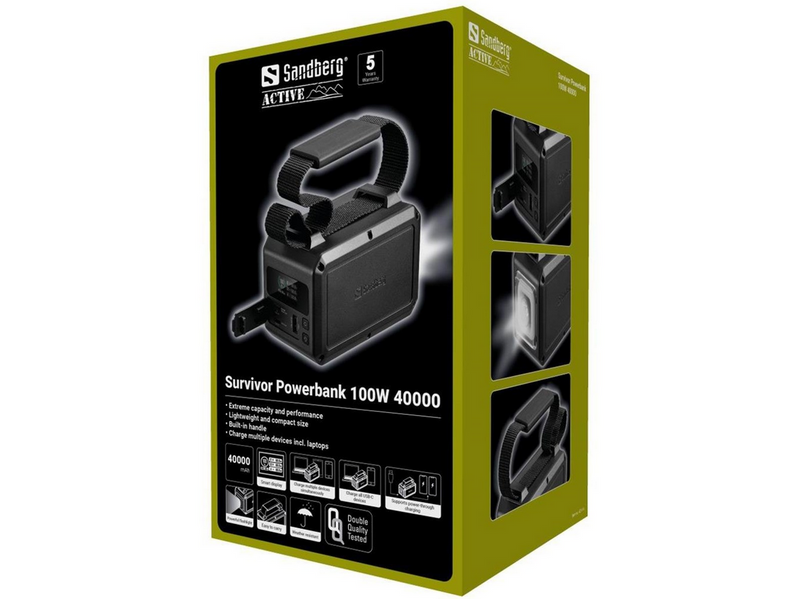 Sandberg Survivor Powerbank 100W 40000 - 40 Ah