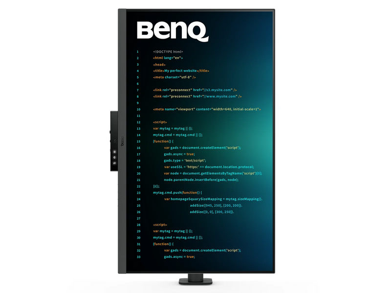 31.5" BenQ RD320UA - 3840x2160 (4K) - 60Hz - IPS - 90W USB-C - KVM switch