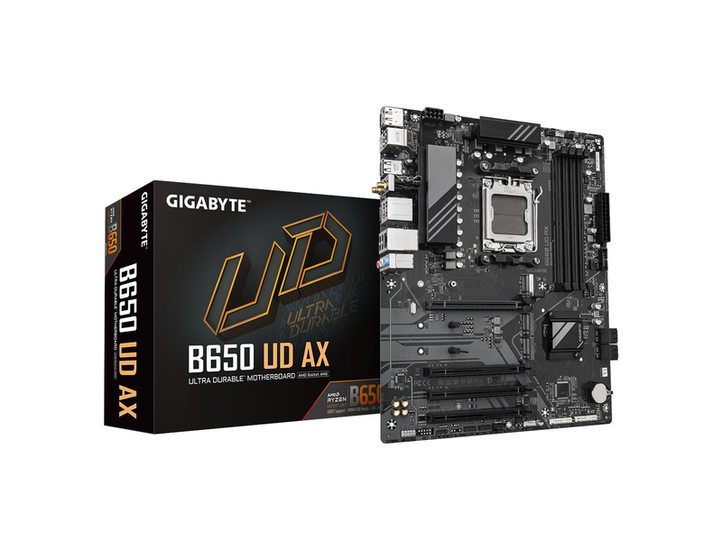 GIGABYTE B650 UD AX Mainboard - AMD B650 - AMD AM5 - DDR5 RAM - ATX