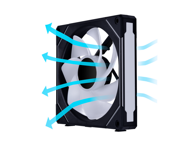 Lian Li UNI FAN SL INF PWM Black Reverse - Gehäuselüfter - 140mm - Schwarz - 28