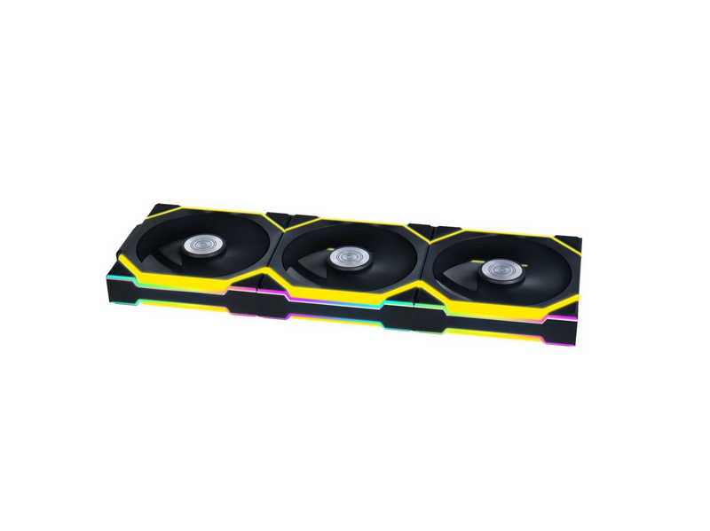 Lian Li UNI FAN SL Wireless Reverse 3-pack Black - Gehäuselüfter - 120mm -