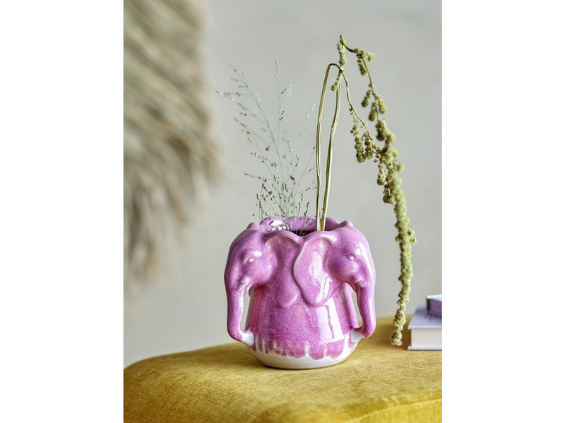 Bloomingville - Pontus Vase - Pink - Stoneware