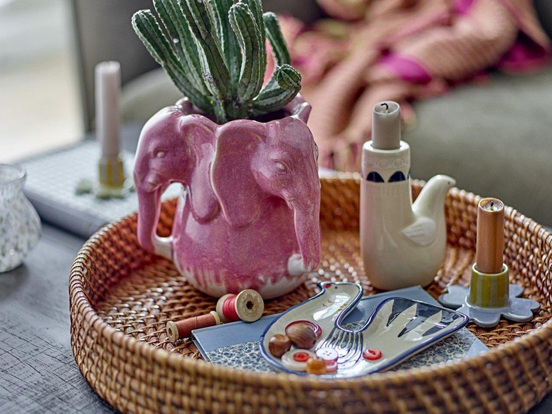 Bloomingville - Pontus Vase - Pink - Stoneware