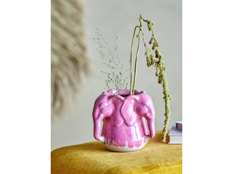 Bloomingville - Pontus Vase - Pink - Stoneware