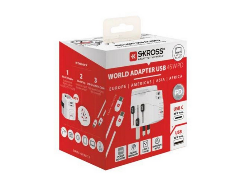SKross PRO Light USB AC45PD World