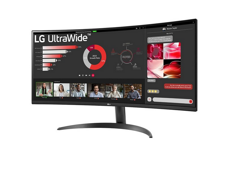 34" LG UltraWide 34WR50QK-B - 3440x1440 (UWQHD) - 100Hz - VA