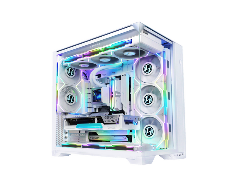 Lian Li O11 Vision Compact White - Gehäuse - Miditower - Weiß
