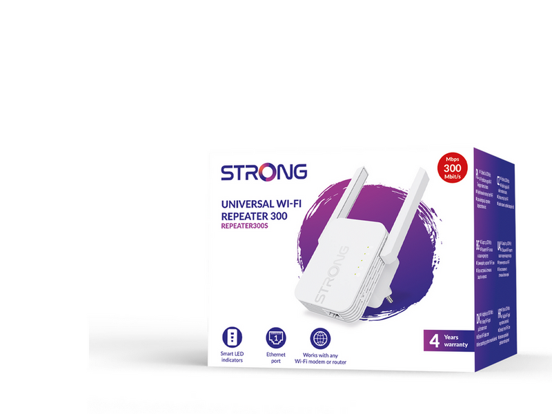 Strong Universal Repeater 300S - Wi-Fi Range Extender - 300 Mbit/s