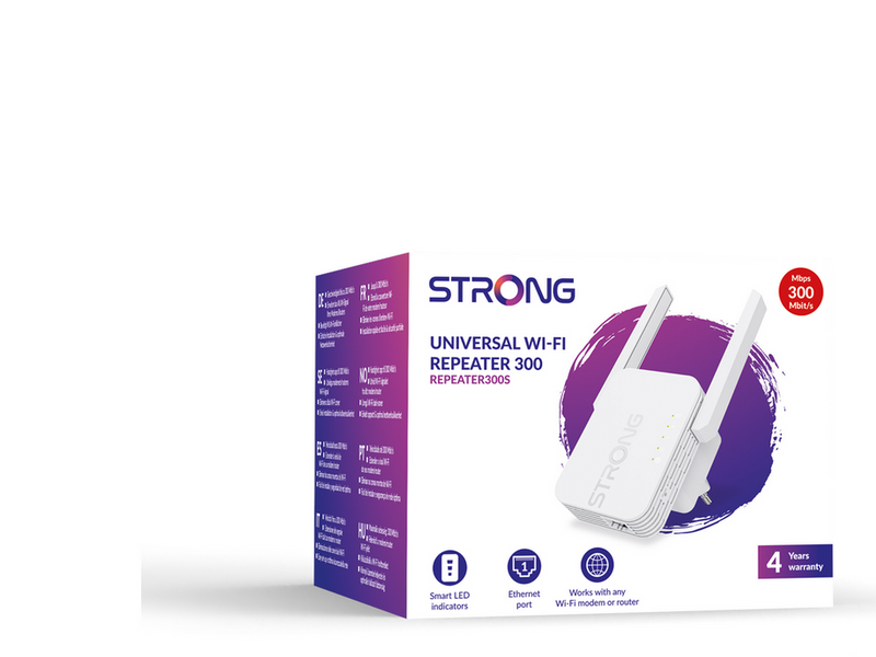 Strong Universal Repeater 300S - Wi-Fi Range Extender - 300 Mbit/s