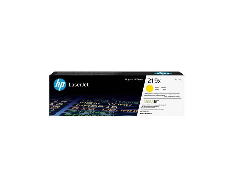 HP 219X / W2192X High Capacity Yellow Toner