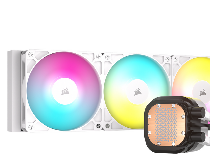 Corsair NAUTILUS 360 ARGB White - CPU-Wasserkühlung - Max 36 dBA