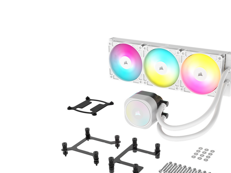 Corsair NAUTILUS 360 ARGB White - CPU-Wasserkühlung - Max 36 dBA