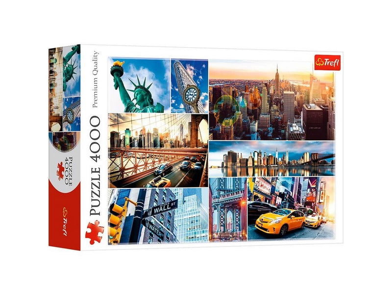 Trefl Puzzle - New York - collage (4000 pieces) Boden