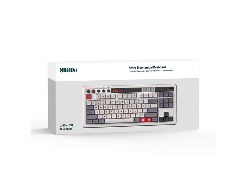 8BitDo Retro Mechanical Keyboard - N Edition ISO (QWERTZ) - Deutsch - Grau