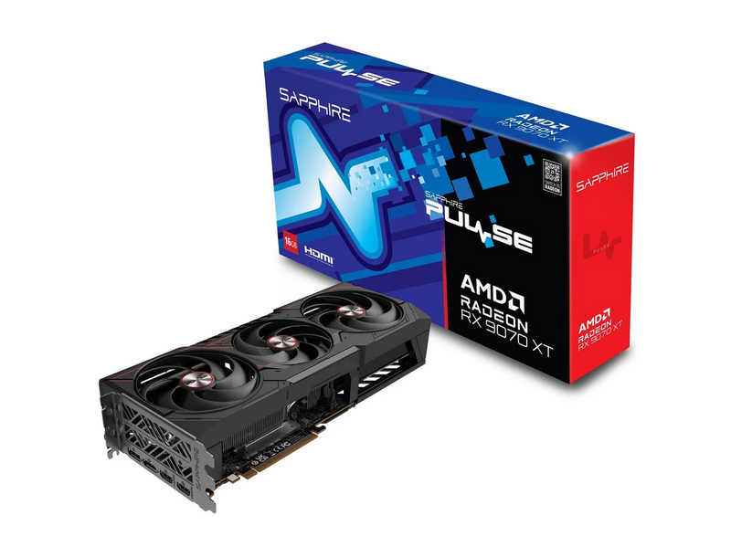 Sapphire Radeon RX 9070 XT Pulse - 16GB GDDR6 RAM - Grafikkarte