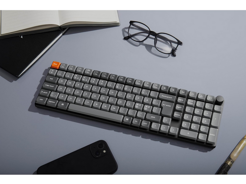 Keychron K17 MAX Wireless Tri-Mode Hot Swap QMK/VIA Gateron Low Profile Red -
