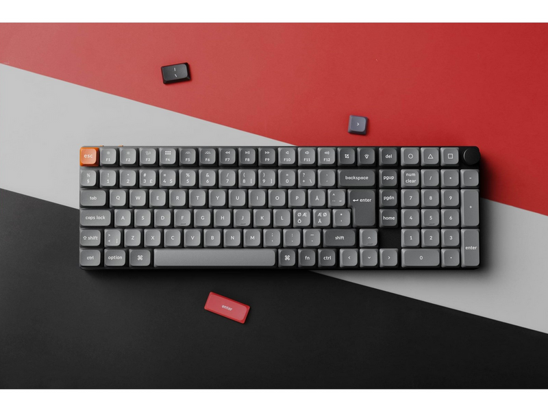 Keychron K17 MAX Wireless Tri-Mode Hot Swap QMK/VIA Gateron Low Profile Red -