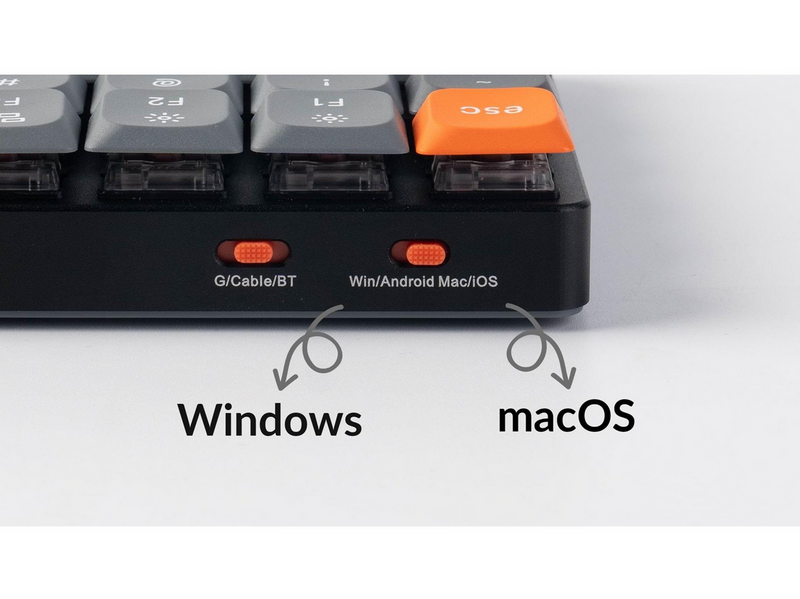 Keychron K17 MAX Wireless Tri-Mode Hot Swap QMK/VIA Gateron Low Profile Red -